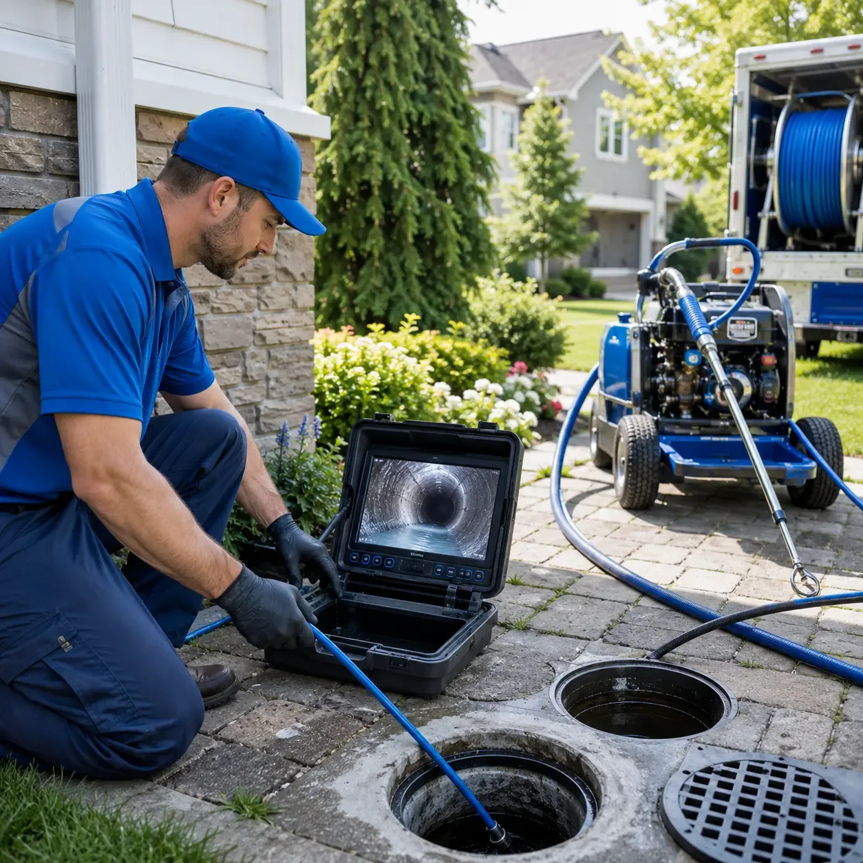 Outdoor drain cleaning professionals serving Bacliff, TX
